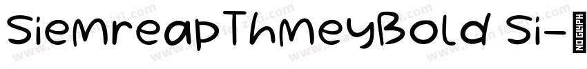 SiemreapThmeyBold Si字体转换